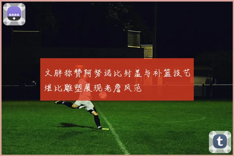 文胖称赞阿努诺比封盖与补篮技艺堪比雕塑展现老詹风范
